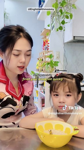 Late night, late morning! #englishwithmommy #EnglishForKids #songngu #TiengAnhChoBe #breakfast