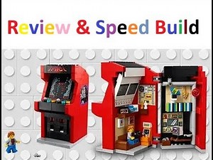 Lego Arcade Machine Building Kit 40805, Mini Retro Game Cabinet, Review and Speed Build.