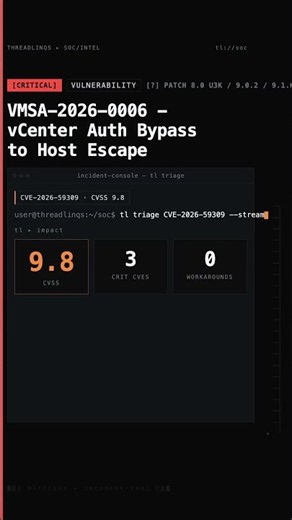 VMSA-2026-0006 - vCenter Auth Bypass to Host Escape