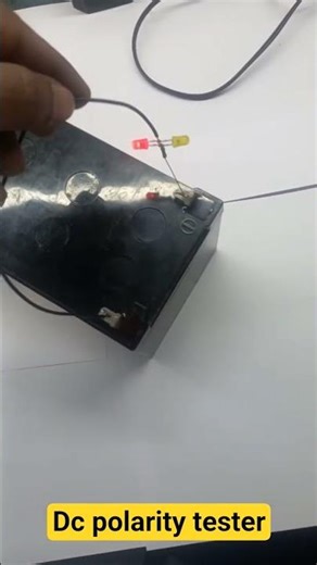 How To Make DC Polarity Tester Using LED and Resistor | Easy DIY Project#experiment #science #dc