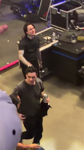 Got to say bye to the crew on their way out. When I tell you do NOT leave as soon as the music ends I mean it! lol #badomens #noahsebastian #boston