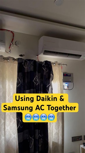 Daikin & Samsung AC Together in One Room 🥶🥶 How Much Electric Consumption?