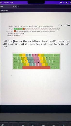 Training you to type #typing #keyboard #study