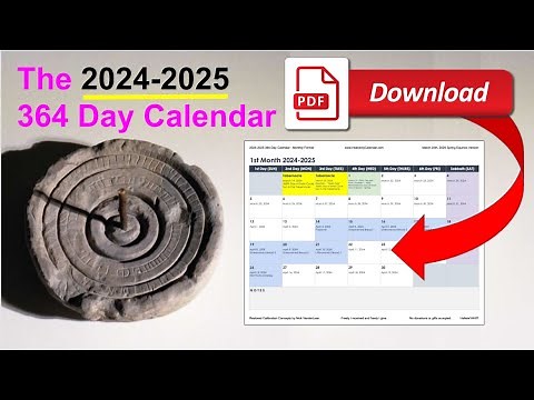 2024-2025 Key of David 364 Day Calendar PDF Download Ready