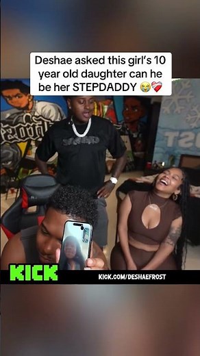 Deshae asked this girl’s 10 year old daughter can he be her STEPDADDY 😭❤️‍🩹 #deshaefrost #capaholics