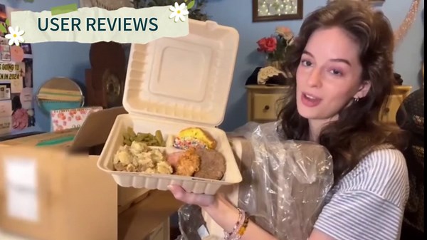 Amazon.com: yoyomax [9x6-200Pack] 100% Compostable To Go Food Containers with Lids, Take Out Clamshell Container, Bio Disposable | Eco Friendly | Heavy-Duty Boxes, Made of Sugarcane Fibers : Industrial & Scientific