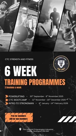 #ctcfitness The next 6 week challenge here at The Unit is the Bootcamp challenge… 6 weeks to get stronger,fitter and leaner  The challenge starts… 7PM  11th November ️ #ctcfitness | CTC Strength and fitness | Facebook