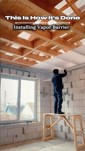 How We Install a Rough Board Ceiling with Vapor Barrier