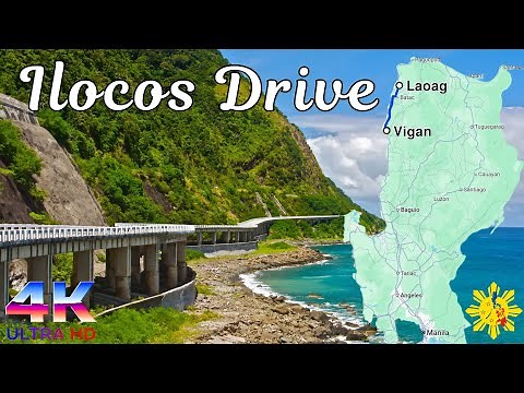 Philippines Ilocos [4K] Drive: Scenic Route from VIGAN to LAOAG (Ilocos Norte) in Just 80 Minutes 🇵🇭