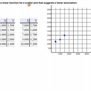 Linear Function Scatter Plot