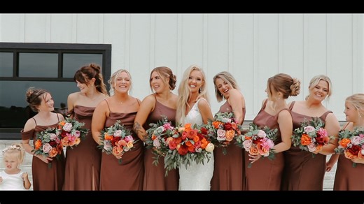 The Brown's 8.16.25 Venue: Fox Event Center Hair: Indulge Salon & Spa ; Laura Spitzer, Samantha Krumwiede, Arica Moeller Makeup: Makeup Artistry by Jenn Dress: Finery Bridal Chic Ring: Sovell Jewelry Invitations: Truly Engaging / The Knot Cake/Desserts: Yummy by Cami Paulson Catering: Mike and Tena Schultz, Jan Ehmen Decorator/ Wedding Coordinator: Bobi Kollasch Photographer: Courtney Rae Image Design DJ: Yeti House Entertainment | Jayme Marie Films