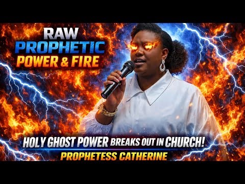HOLY GHOST POWER BREAKS OUT IN CHURCH SERVICE. PROPHETESS CATHERINE