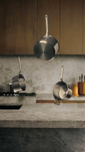 NEW: Wolstead Pro Steel Cookware - 3 Set 360 Spin