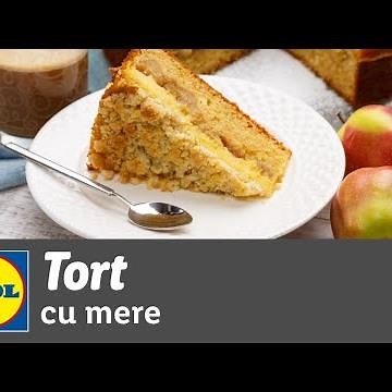 Tort de mere cu crema de vanilie si crumble • reteta Bucataria Lidl