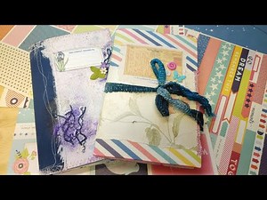 Using Up a 12x12 Paper pad - Journal Covers & Flip Through