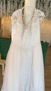 7.1K views · 29 reactions | 46 waist zipper back. I was gonna make it into an Emily corpse bride gown! Could be a fun project!! Never been worn Wedding dress Auction!! Ready to ship! Starting bid $350. Auction ends tonight at 9pm EST! Bid in the comments!! | Designer Daddy | Facebook