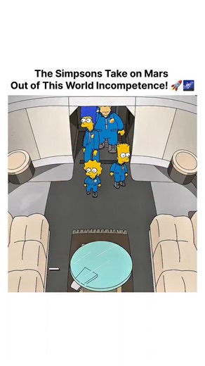 cartooncreation on Instagram: "What happens when you send the Simpson family to live in a Martian simulation? Absolute chaos, of course! From Homer trying to squeeze into a "morbidly obese" sleeping pod to Marge cooking dinner with recycled toilet water, the Simpsons prove that space travel might be better left to the professionals. In this classic clip, the family survives seven days of "monumental incompetence," much to the horror of the mission scientists. Whether it’s Lisa’s scientific findi