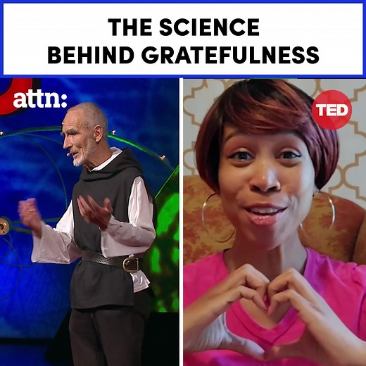Brother David Steindl-Rast, a monk and interfaith scholar, explains the science behind gratefulness, and how if you want to be happy, you have to be grateful. ✨ Watch the full TED video here: http://t.ted.com/XOSG7Lc | ATTN:
