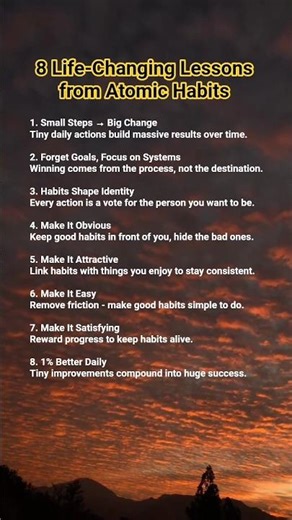 Atomic Habits Explained | 8 Rules for Success & Discipline 💯