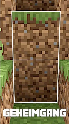 Der Einfachste Geheimgang in Minecraft #minecraft #shorts #viral