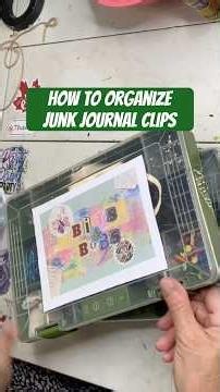 How to organize paper clips and binders for junk journaling #junkjournal #journalideas #organizer