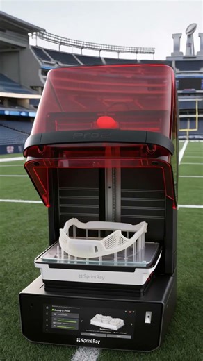 No Halftime Needed | Super Bowl Colors Printed in Real Time #shorts #superbowl
