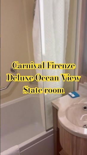Carnival Firenze Deluxe Ocean View Room #cruise #family #travel #hotelreview #carnival #shorts