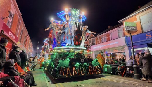 Burnham-On-Sea Carnival Results 2025: Ramblers win top place with coal strikers theme