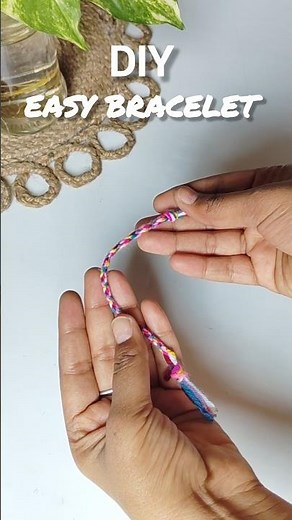 DIY Best Friend Bracelet 💖 Easy Handmade Friendship Bracelet at Home | BFF Gift Idea #Shortsdiy