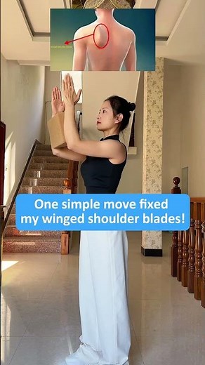 Easy Shoulder Exercise That Strengthens Your Back and Corrects Winged Scapula!