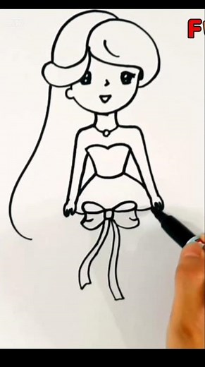 귀여운 공주 그리기/어린이를 위한 그림/공주 색칠놀이