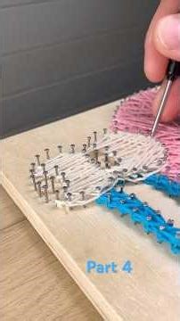 Part 4 Gary the Snail tutorial on how to create a string art painting #usa #stringart #spongebob