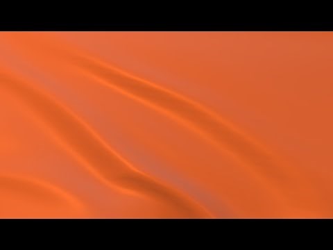 Yellow-Orange flag waving in the wind - Flag animation - Motion background - 4K UHD