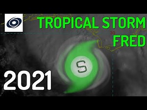 The track of Tropical Storm Fred (2021)