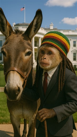 JAHMUNKEY REOPENS THE GOVERNMENT👑 #government #rasta #monkey #funny #ai #governmentshutdown | Jahmunkey