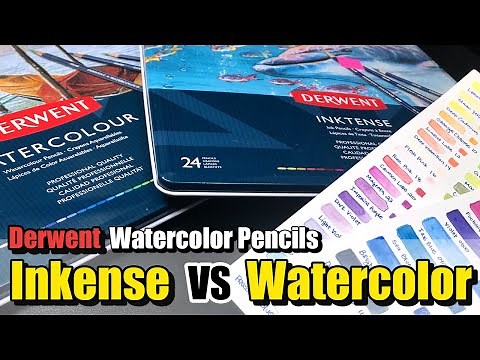 Derwent Inktense VS Watercolor Pencils - Comparison and Review
