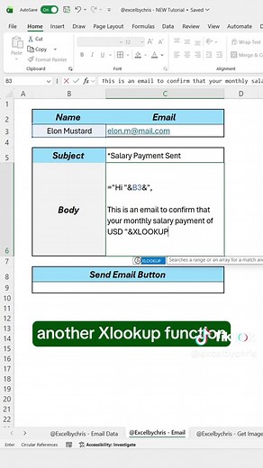 How to send dyanmic emails from Excel! #excel #spreadsheet #corporate | excel