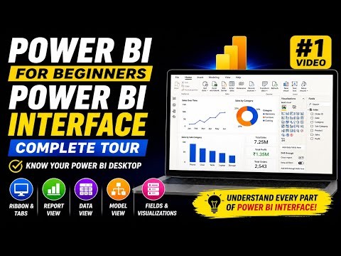 Power BI Tutorial for Beginners | Part 1: Full Interface Tour & Introduction