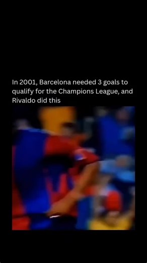defencedominator on Instagram: "In 2001, Barcelona needed to win their final league match against Valencia to secure qualification for the UEFA Champions League, a crucial game that came after a difficult season marked by managerial changes and poor results. Rivaldo delivered an extraordinary performance, scoring a hat-trick to secure the 3–2 victory and the Champions League spot. His first goal was a trademark bending free-kick that curled into the bottom right corner. The second goal was a pow