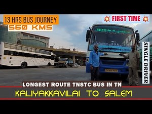 🚌 TNSTC Longest Bus Review | Kaliyakkavilai To Salem Bus | 560 kms Bus Travel | Travel Advisor