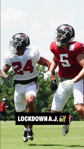 A.J. Terrell Jr. with the interception in 1on1s 😳 #nfl #atlantafalcons