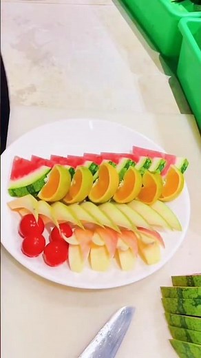 #Amazing watermelon Orange And Apple make Carving Cutting desgin Skills#Plate decorated ideas#