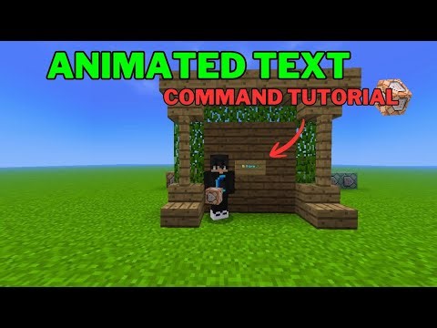 Mcpe Cool Animated Text Tutorial with Command Blocks