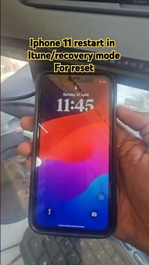 Iphone 11 force recovery mode for reset via itune