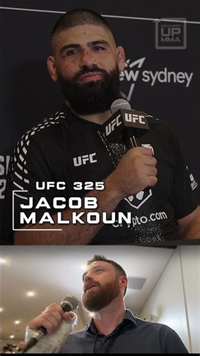 Jacob Malkoun gets masked the HARD questions! #ufc325 #mma