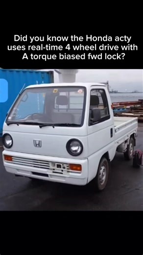 Did you know the Honda acti uses real-time? Fwd with a torque biased fwd lock?