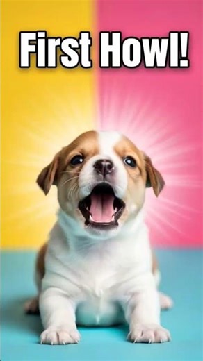 When Puppies Try to Howl for the First Time! 😂🐶🎤