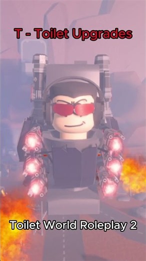 T - Toilet Upgrade Forms Toilet World Roleplay 2 #roblox #skibiditoilet #gameplay #shorts