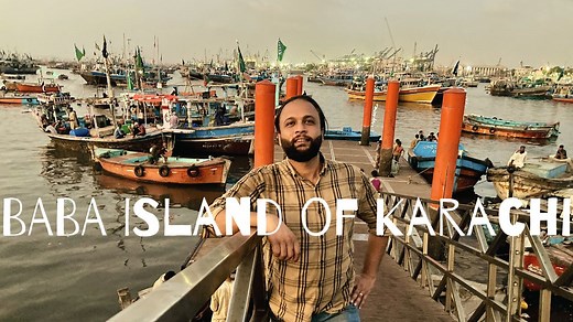 Baba and Bhit Islands (Urdu: جزیرہ بابا بھٹ ) are two small and densely populated islands located in the Karachi Harbour, in Karachi, Pakistan. The approximate area of Baba island is around 0.15 km2. The island is connected to Karachi via a ferry service to Keamari. The islands, along with Shams Pir, are old fishing villages in the harbor which predate the formal establishment of Karachi. It is claimed that the two islands are over 400 years old. The ethnic groups in Baba & Bhit Islands include