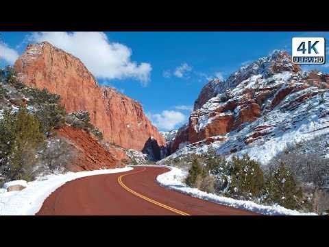 Zion National Park Utah - Complete Scenic Drive 4K